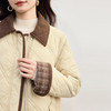 【年货节】熙世界巴恩风翻领菱格棉服外套女2025年新款冬季通勤休闲保暖棉衣 商品缩略图3