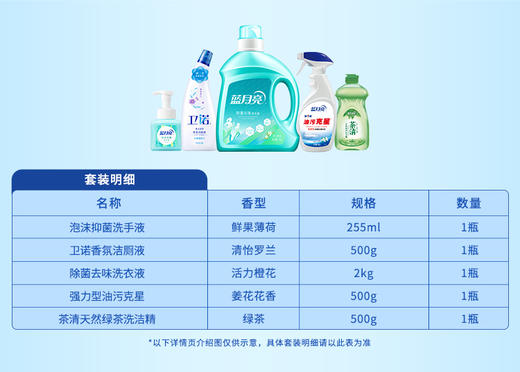 蓝月亮 除菌厨卫清洁五件套（81001005） 商品图1