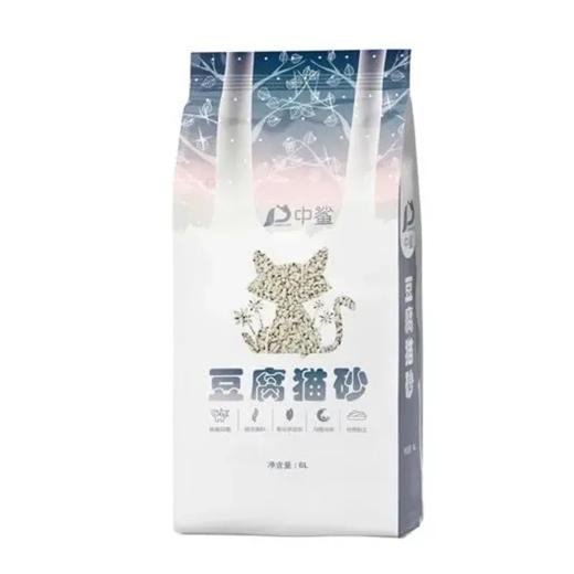 【超市】中鲨 豆腐猫砂 植物白金砂6L 商品图0
