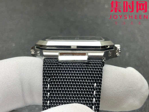 百达翡丽重磅推出新款 CUBITUS系列5822P-001 P1方形鹦鹉螺 蒂芙尼蓝 男士腕表 瞬跳大日历窗，星期及月相显示功能 商品图8