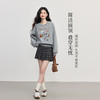 【10/29新品】熙世界狗狗刺绣卫衣女加绒加厚松弛感圆领套头上衣2025年新款秋冬 商品缩略图1