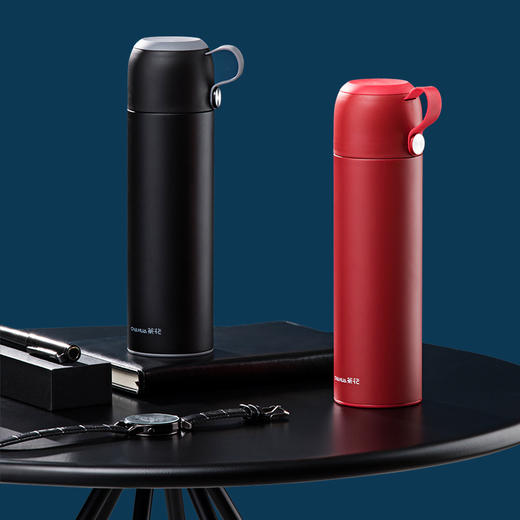 【茶花】齐乐不锈钢保温杯随行杯450ml 商品图4