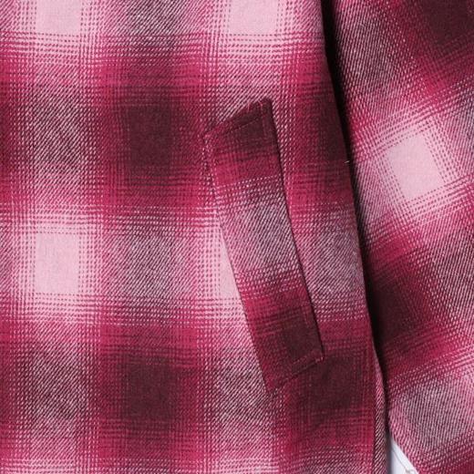 3079SDSA男士秋冬新款痞帅男装美式渐变格纹纽扣翻领长袖衬衫简约百搭 商品图3