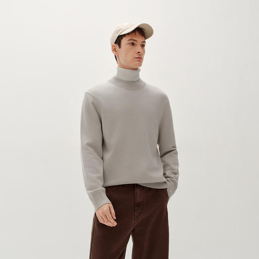 森柔|商场同款森马毛衫男冬发热抗静电半高领内搭2025新款针织衫 商品图1