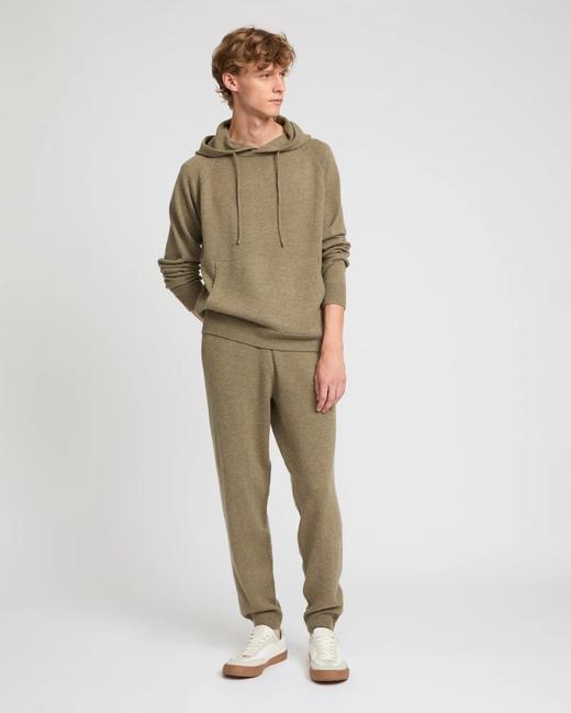 Yves Salomon - Jogging-style knit pant - CARDAMONE - 男装 - 长裤 - 豆蔻绿 商品图2