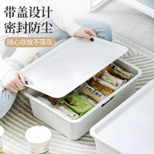 【茶花】9L方形带盖储物盒 商品图1