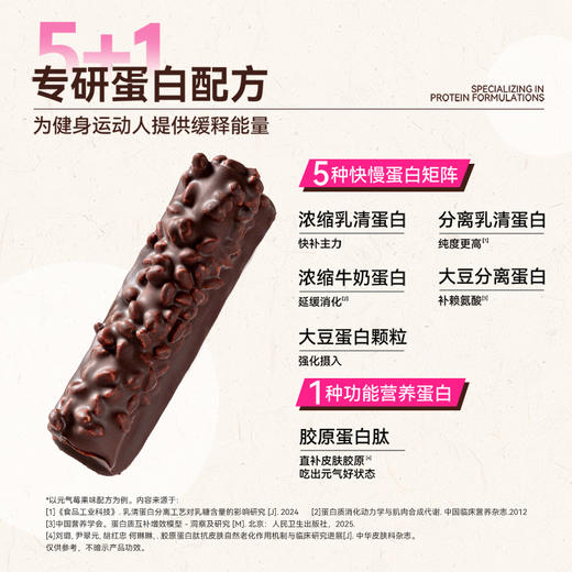 【袋鼠先生】夹心乳清蛋白棒高蛋白224g  醇香巧克力味/元气莓果味 商品图2