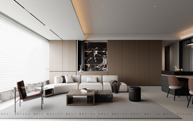 保利天瑞165㎡户型意式轻奢方案