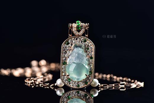 【福满心足】玻璃种翡翠貔貅项链-GZ12210051 商品图1