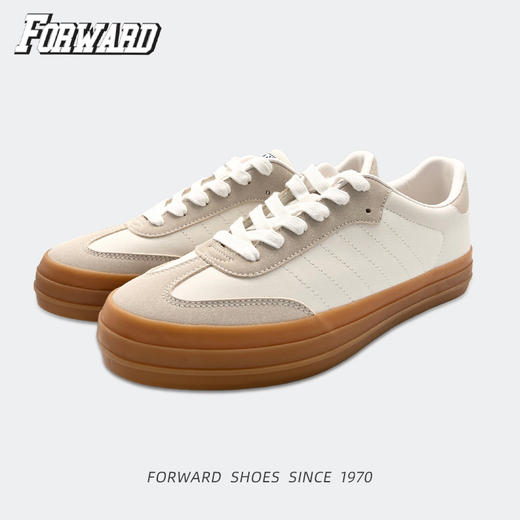 前进 悠-经典胶底德训鞋（白）-L 商品图3