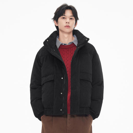 gxg.jeans男装 双色肌理面料时尚面包服短款羽绒服男 25年冬新品 商品图2