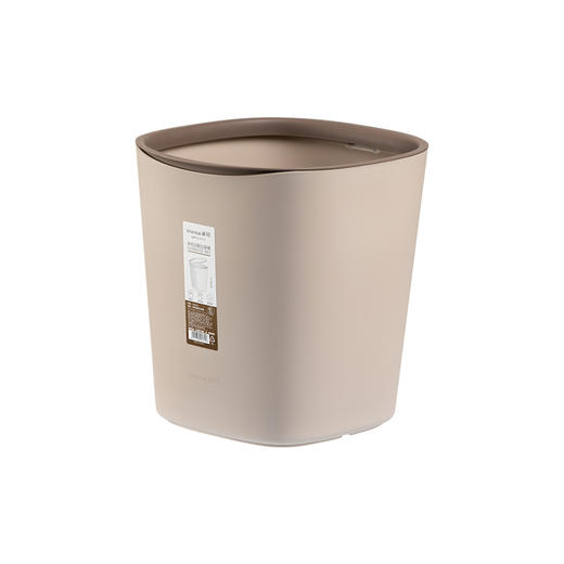 【茶花】净悦压圈垃圾桶简约百搭 商品图5