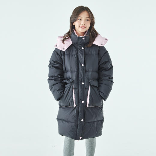 【预售 12.1 发货】棵初拼色长款羽绒服876K258076MJ 商品图3