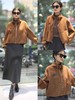 588282拉链抽绳羊绒短款大衣外套 商品缩略图0