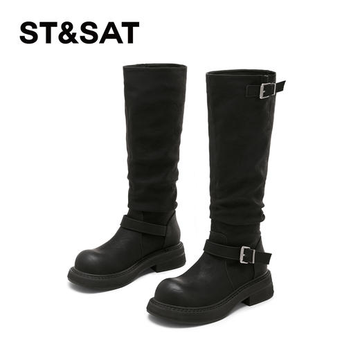 星期六时髦废土风显瘦堆堆靴SSD4117C83 商品图8