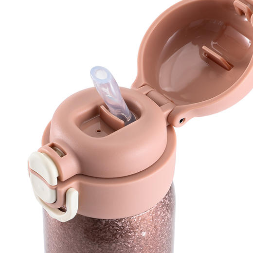 LHC6684FU 乐扣乐扣 钛享纯钛双盖弹跳杯（悦橙） 商品图2