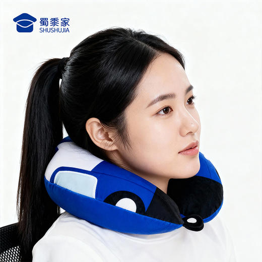 【J车毛绒u形枕】儿童毛绒玩具创意办公午睡枕便携差旅车载颈枕 商品图10
