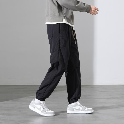 罗蒙秋冬休闲裤男士工装伞兵裤系列腰部抽绳可修饰各种腿型显瘦长裤 商品图5