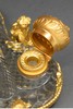 独角鹿西洋古董 19世纪末法国出品路易十五风格小天使主题铜鎏金精雕装饰水晶墨水瓶 商品缩略图3