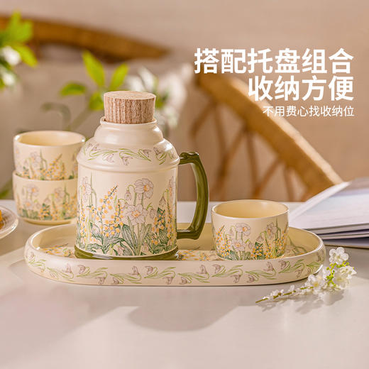 摩登主妇繁华系列陶瓷茶壶一人用一壶一杯茶具套装女2025新款泡茶专用水壶 商品图4