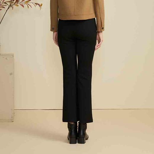 VIVIAN LIU TD2447502初秋女装新款斜插兜显瘦针织喇叭休闲长裤 商品图1