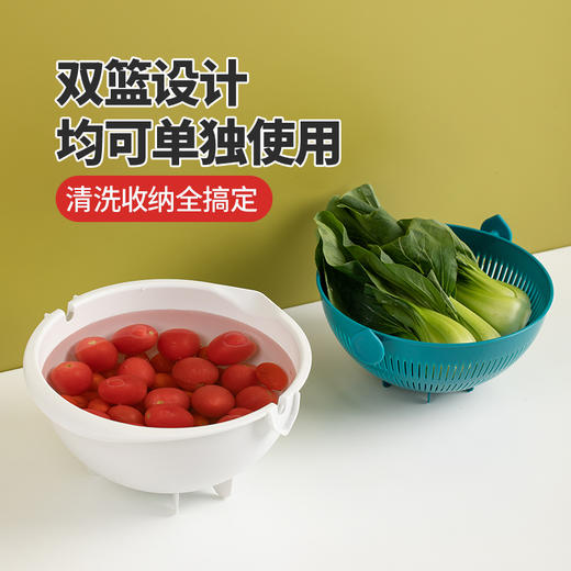 【茶花】水滴翻转式沥水篮 商品图3