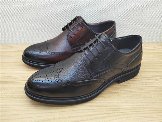 豪行秋冬新款12366526真皮牛皮商务休闲男鞋单鞋皮鞋 商品图2