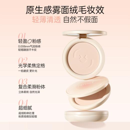 【折扣特价|任选❸件享6.5折】柳丝木定妆粉饼柔焦控油雾面哑光尝试持妆不拔干不斑驳抗氧防脱妆 商品图5