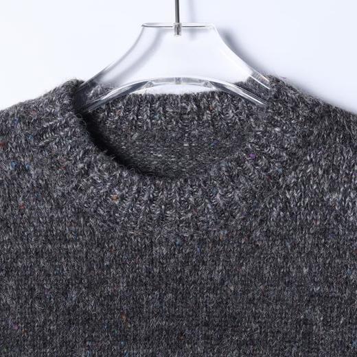 8818SDSA男士秋冬新款痞帅男装简约渐变条纹勾破圆领毛衣休闲百搭上衣 商品图2