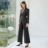 艾尚臣秋冬灰色西装套装女2025新款高级感西服外套时尚名媛两件套 商品缩略图3