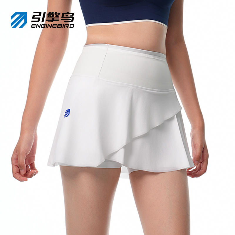 【新款】引擎鸟百灵3.0女款跑步短裙运动健身速干半身防走光裙裤