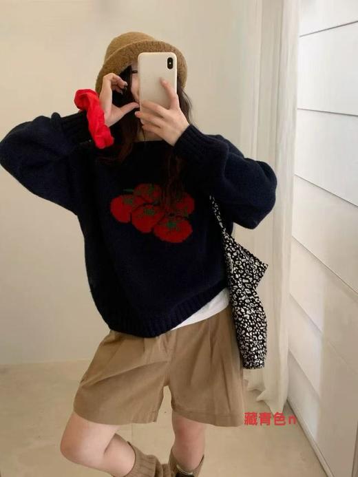 【YW】无忧购韩系减龄番茄圆领针织新款软糯减龄毛衣针织衫11185（截单后3-5天发货） 商品图11