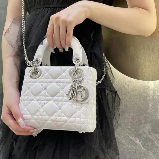 迪奥-多色，Lady mini 菱格纹戴妃包，进口小羊皮+定制五金！（LZ*MM） 商品图1