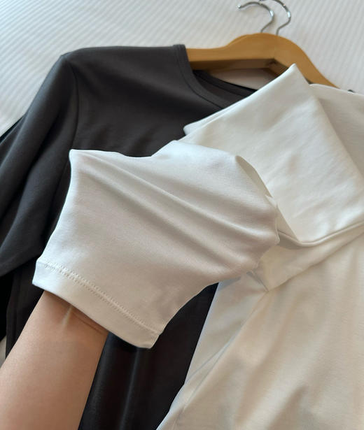 极简王炸~！情侣！禾の臻选 100%有机棉 正肩长袖T！万neng打底利器！ 商品图13