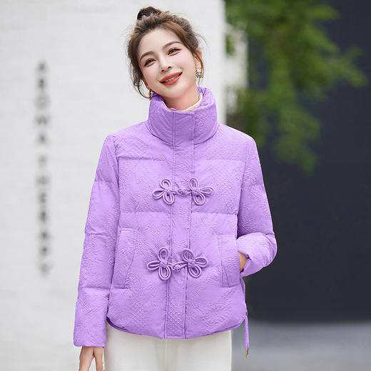 HR SNX2865新中式复古棉衣外套盘扣短款加厚棉袄 商品图0