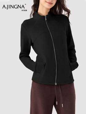 【热特姆纤维】阿菁娜秋季新款黑科技自发热外套热特姆纤维5秒升温立体立领正肩设计空气绒保暖不臃肿F30D207003