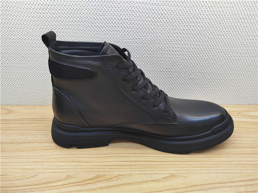 豪行秋冬新款12382109纯皮牛皮商务休闲男靴单靴皮靴 商品图2