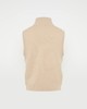 Yves Salomon - VEST MERINOS KNITWEAR/MINK - FICELLE - 女装 - 背心 - 淡灰褐色 商品缩略图1