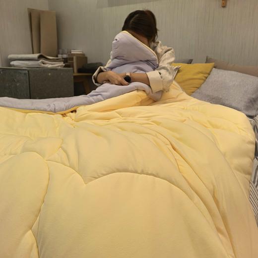 绘睡 美利奴羊毛被 裸睡级暖绒体验 美丽奴羊毛+面料仿生绒毛工艺，锁温强透气好暖暖糯糯 商品图5