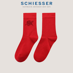 【莱赛尔天丝鸿运袜】SCHIESSER德国舒雅男士54%莱赛尔6%蚕丝37%锦纶3%氨纶中筒袜 39/26130K