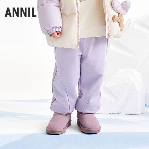 【实体店同款】女童全腰针织棉裤冬季新款安奈儿童装XG546038 商品图2