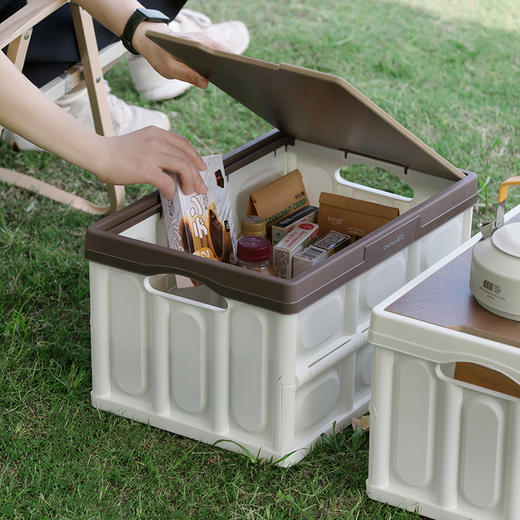 【茶花】折叠收纳箱露营箱车载收纳箱 商品图7