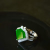 岁月拾遗 港工辣绿翡翠钻石戒指 商品缩略图0