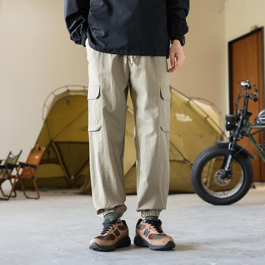 罗蒙秋冬工装款男士休闲裤宽松版型束脚设计多功能口袋户外旅游百搭长裤 商品图1