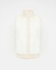 Yves Salomon - VEST MERINOS KNITWEAR/MINK - IVOIRE - 女装 - 背心 - 象牙白 商品缩略图0