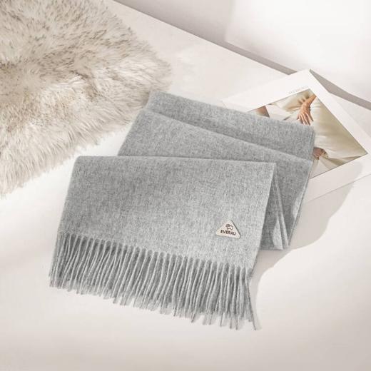 【澳洲品牌】EVERAU100%羊毛纯色穗穗披肩SPEA8023 商品图8