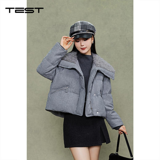 冬上新修身高腰显腿长复古风A字包裙3254048 商品图6