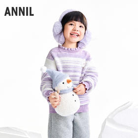 【实体店同款】女童中领针织衫冬季新款安奈儿童装XG544013