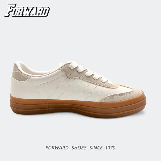 前进 悠-经典胶底德训鞋（白）-L 商品图1