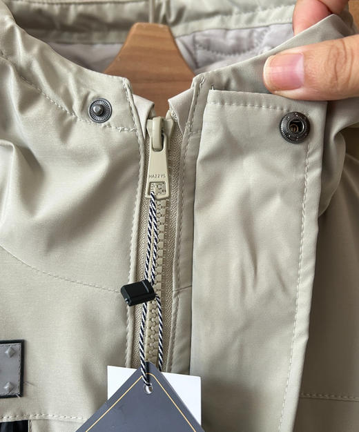 哈吉斯工装中大童冲锋棉服外套8102702 商品图6